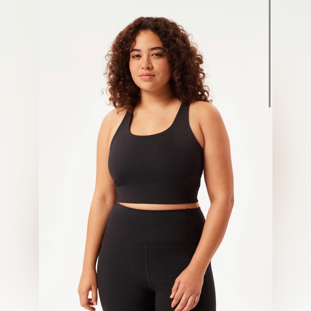 NWT Girlfriend Collective Paloma Sports Bra In Black Size XXS